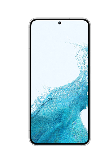 סמארטפון Samsung Galaxy S22 128GB בצבע לבן - מלפנים
