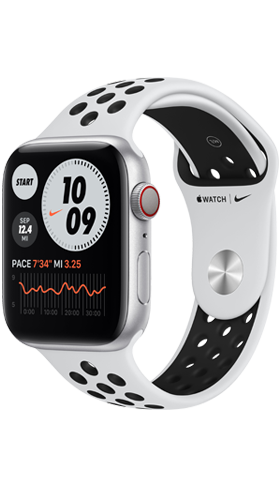 Apple Watch NikeS6 GPS+Cel 44m Silver,Platin/Black